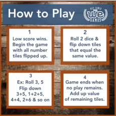 WOOD EXPRESSIONS MINI SHUT THE BOX