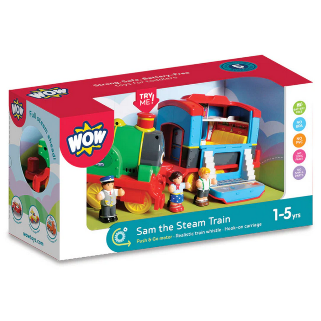 WOW TOYS USA SAM THE STEAM TRAIN