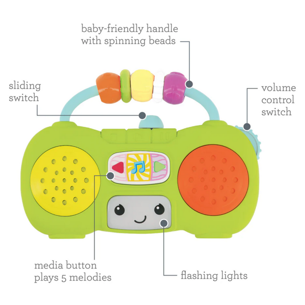 INFANTINO MUSIC & LIGHT PRETEND MINI BOOMBOX