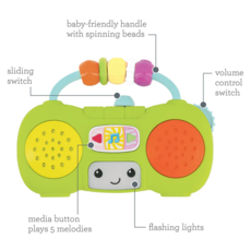INFANTINO MUSIC & LIGHT PRETEND MINI BOOMBOX