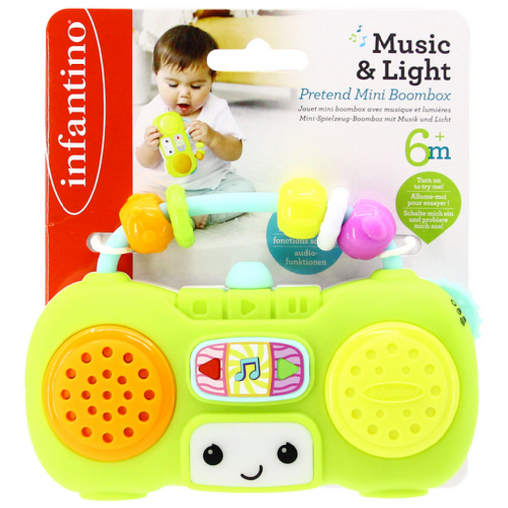 INFANTINO MUSIC & LIGHT PRETEND MINI BOOMBOX