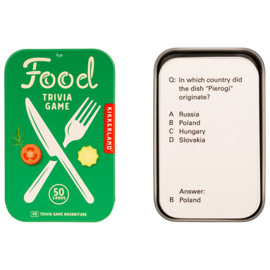 KIKKERLAND FOOD TRIVIA GAME