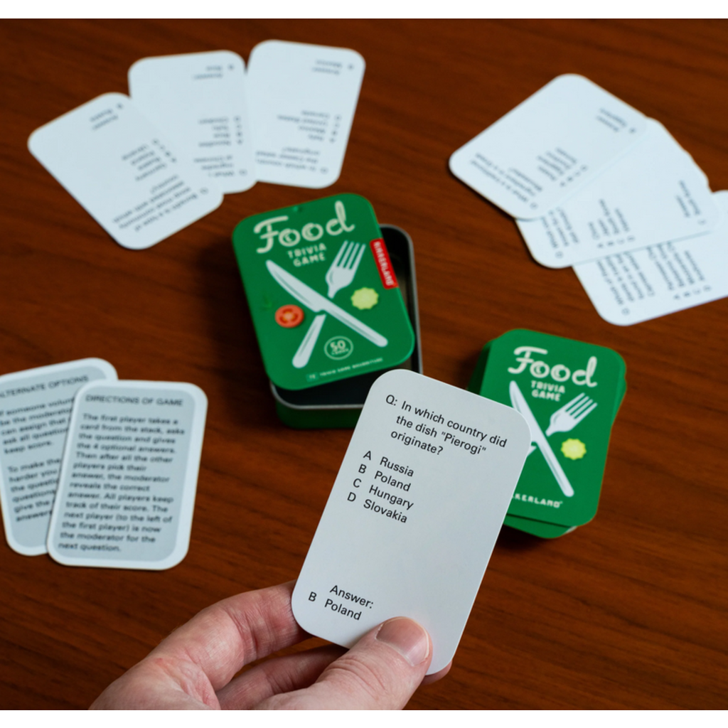 KIKKERLAND FOOD TRIVIA GAME
