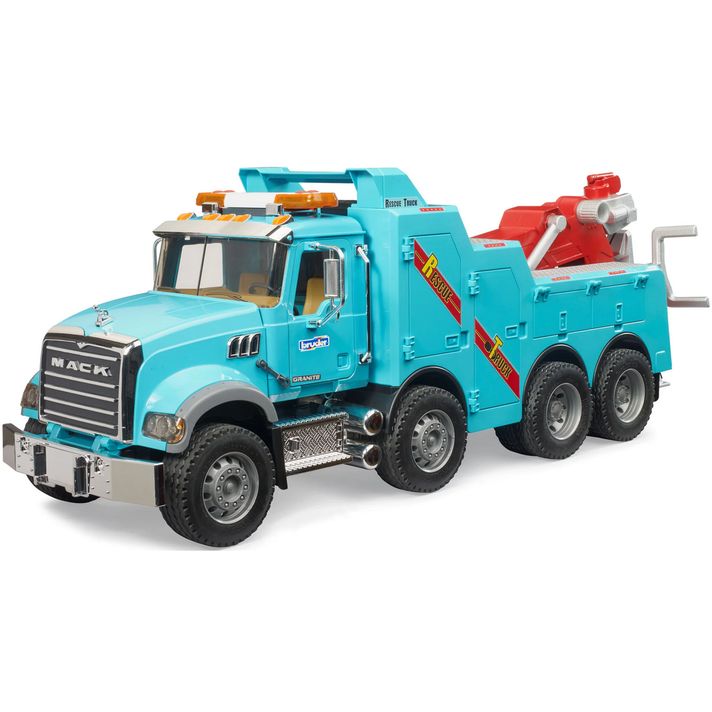 BRUDER TOYS AMERICA MACK GRANITE HEAVY TOW TRUCK WITH L&S