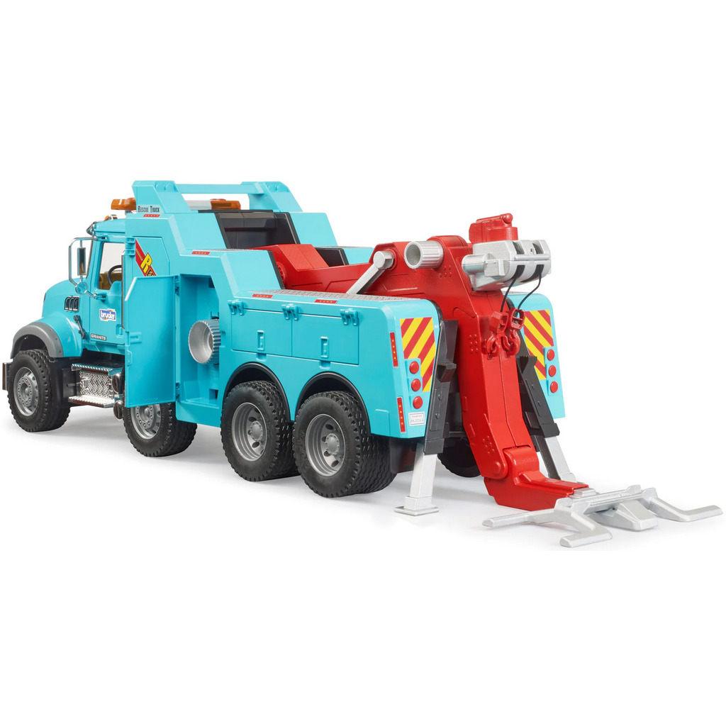 BRUDER TOYS AMERICA MACK GRANITE HEAVY TOW TRUCK WITH L&S