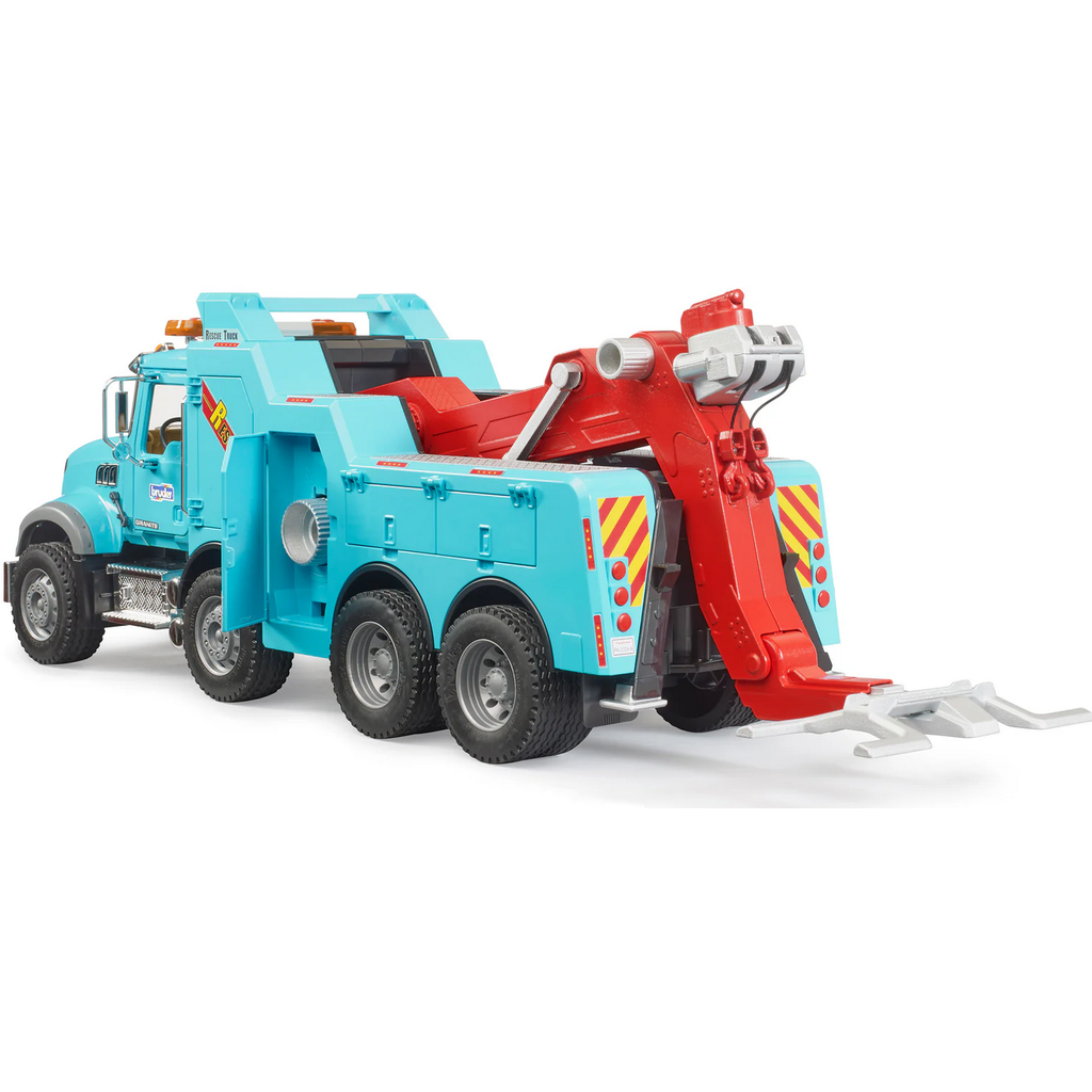 BRUDER TOYS AMERICA MACK GRANITE HEAVY TOW TRUCK WITH L&S