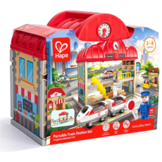 HAPE PORTABLE TRAIN STATION SET