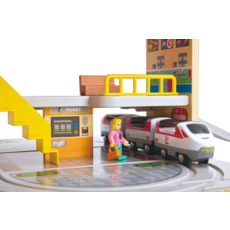 HAPE PORTABLE TRAIN STATION SET