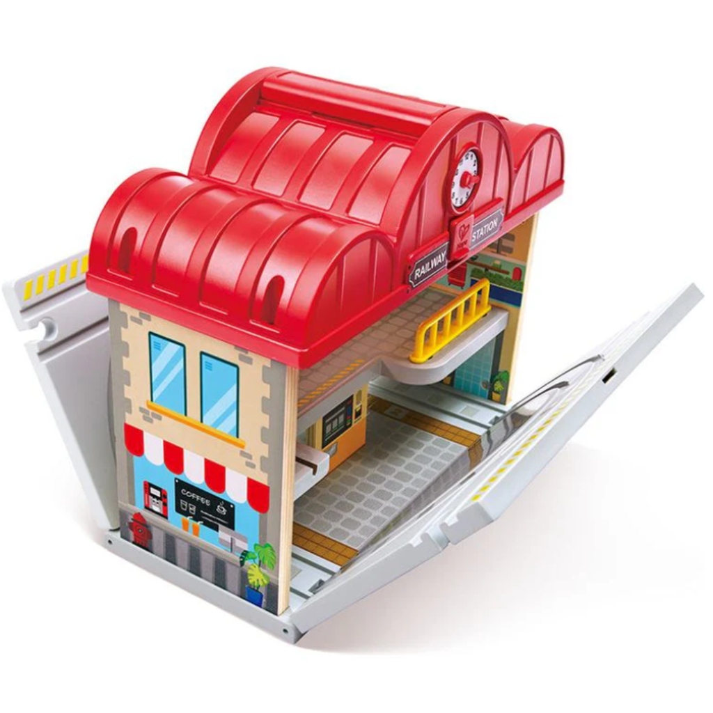 HAPE PORTABLE TRAIN STATION SET