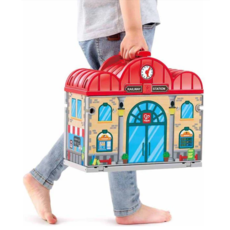 HAPE PORTABLE TRAIN STATION SET