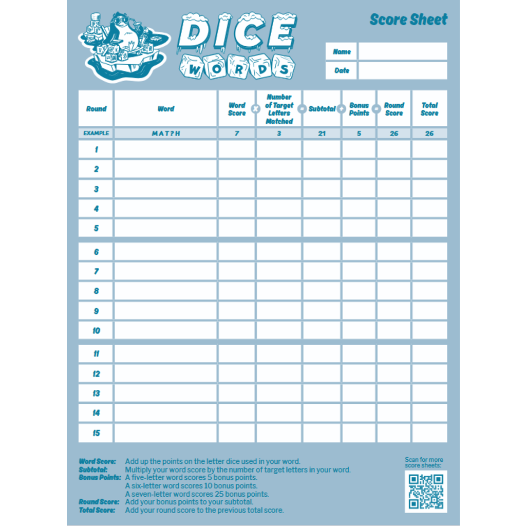 THAMES & KOSMOS DICE WORDS