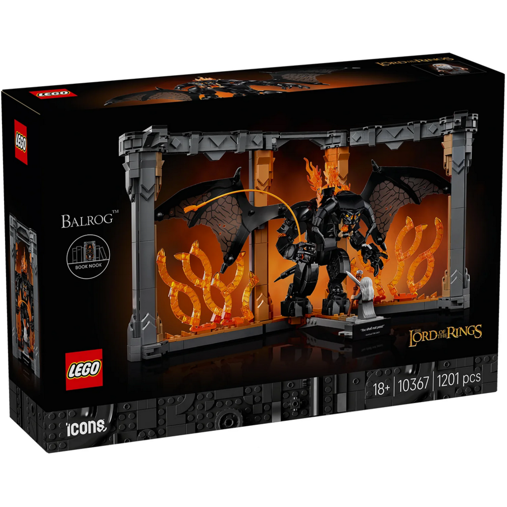 LEGO LORD OF THE RINGS BALROG BOOK NOOK