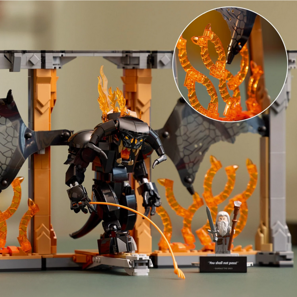 LEGO LORD OF THE RINGS BALROG BOOK NOOK