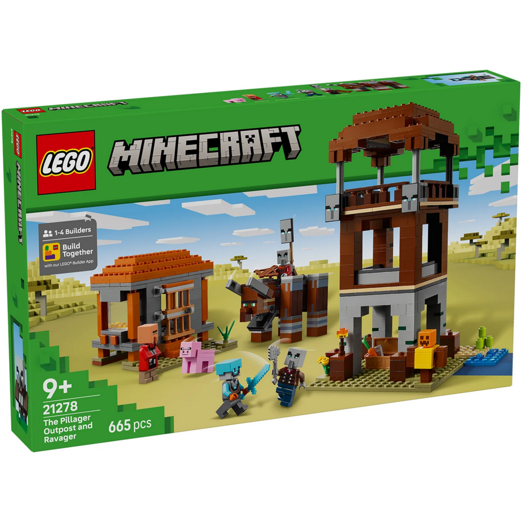 LEGO THE PILLAGER OUTPOST AND RAVAGER