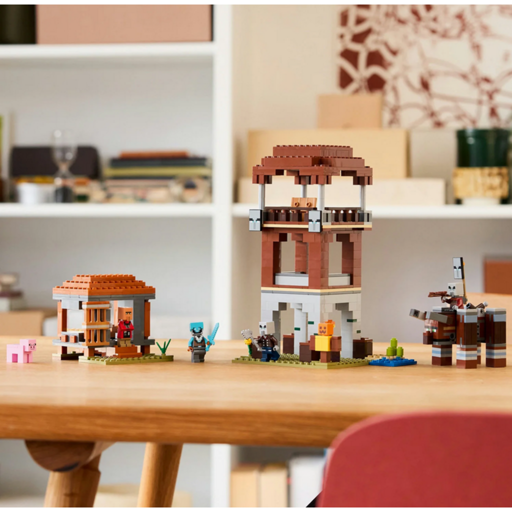 LEGO THE PILLAGER OUTPOST AND RAVAGER