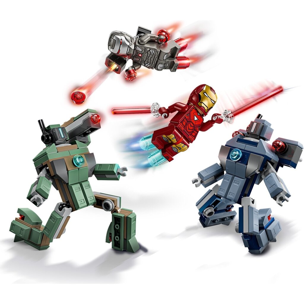 LEGO IRON MAN & WAR MACHINE VS. HAMMER DRONES