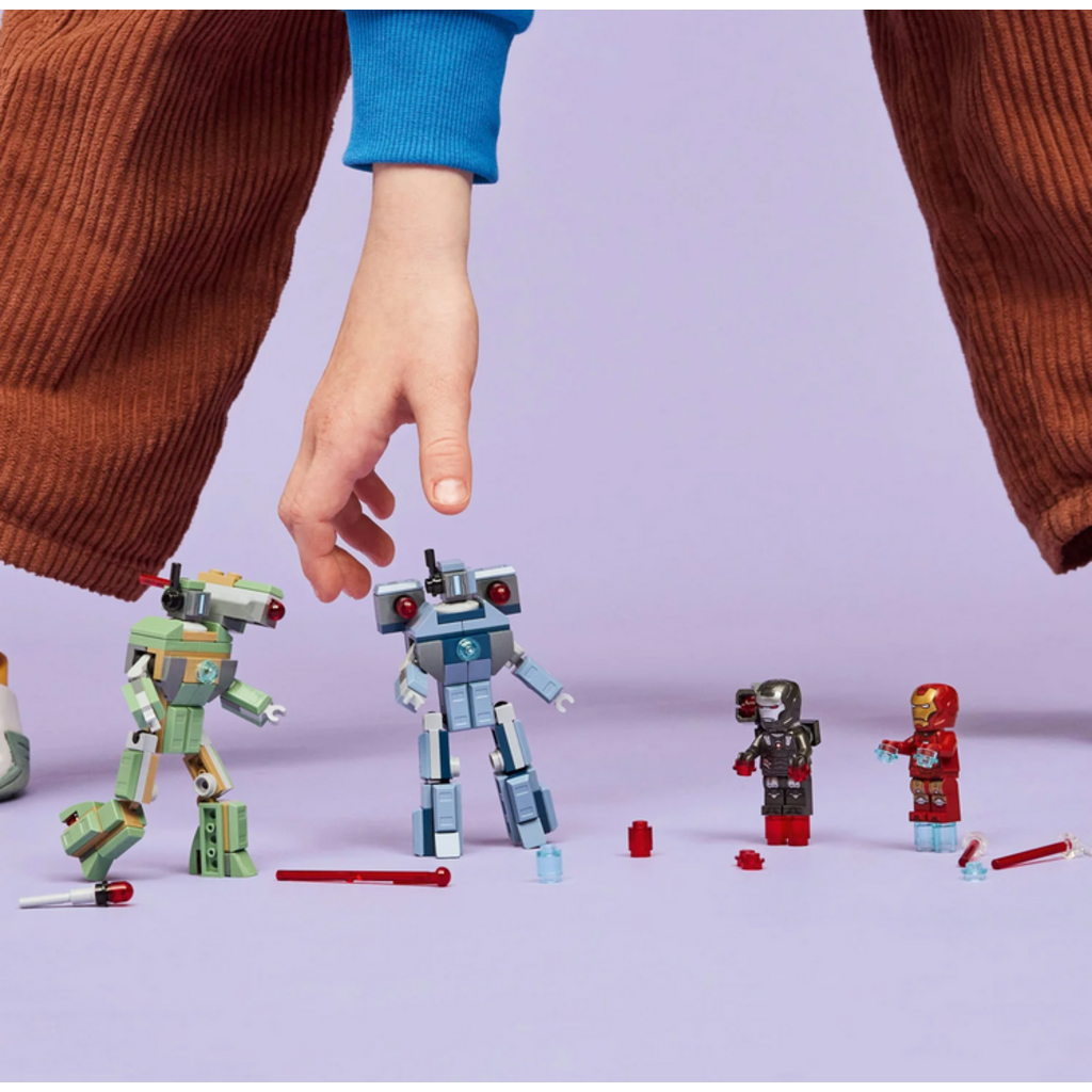 LEGO IRON MAN & WAR MACHINE VS. HAMMER DRONES