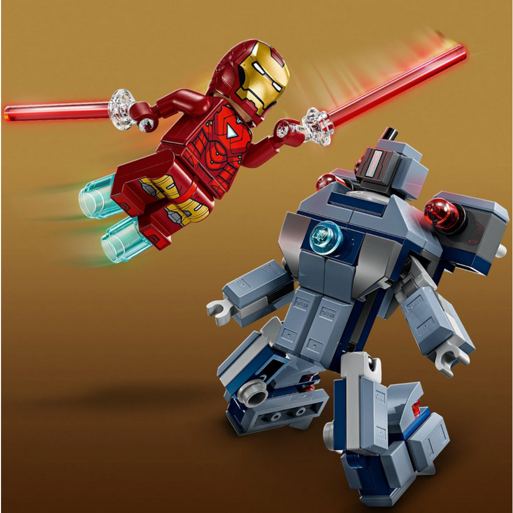 LEGO IRON MAN & WAR MACHINE VS. HAMMER DRONES