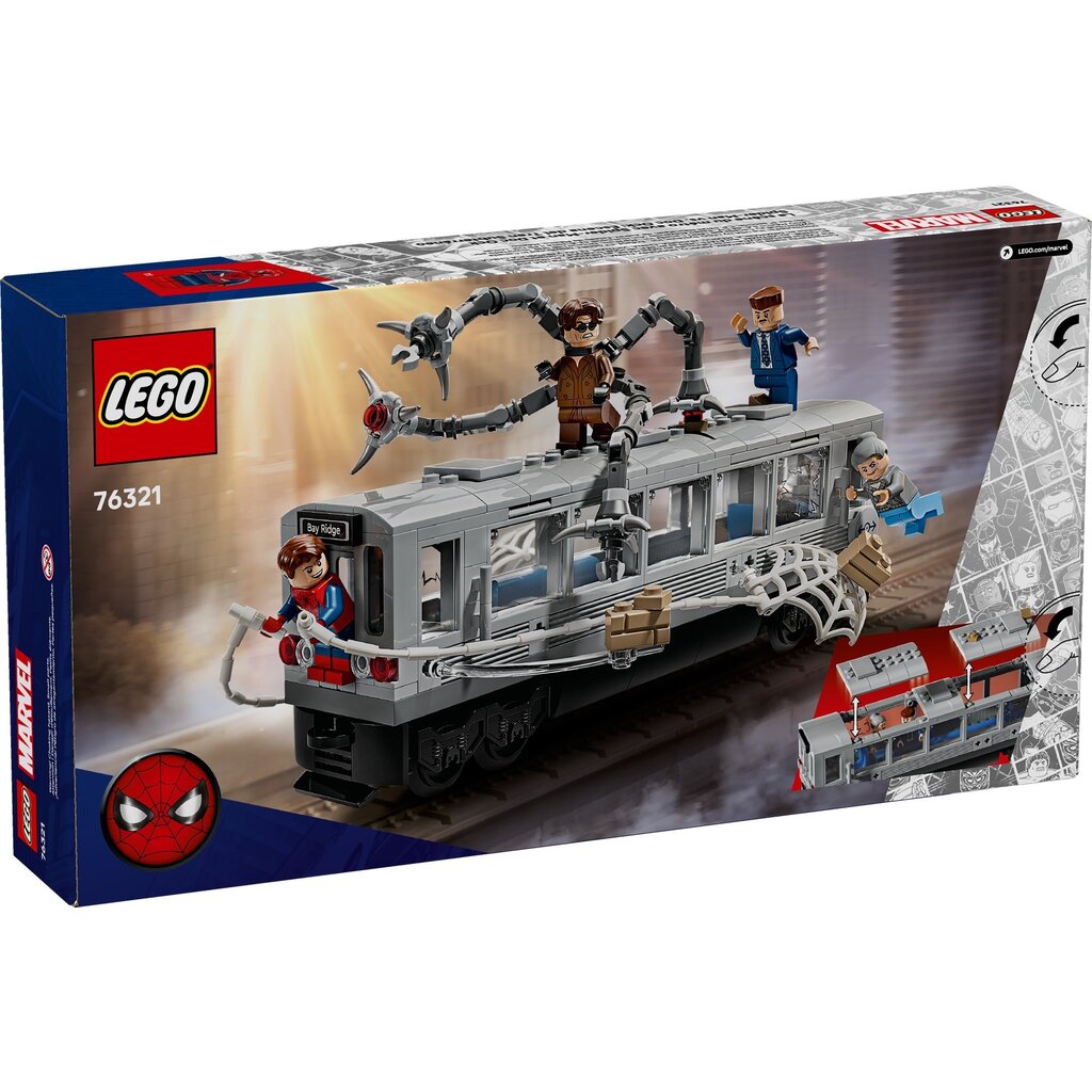 LEGO SPIDER-MAN VS. DOC OCK SUBWAY TRAIN SCENE
