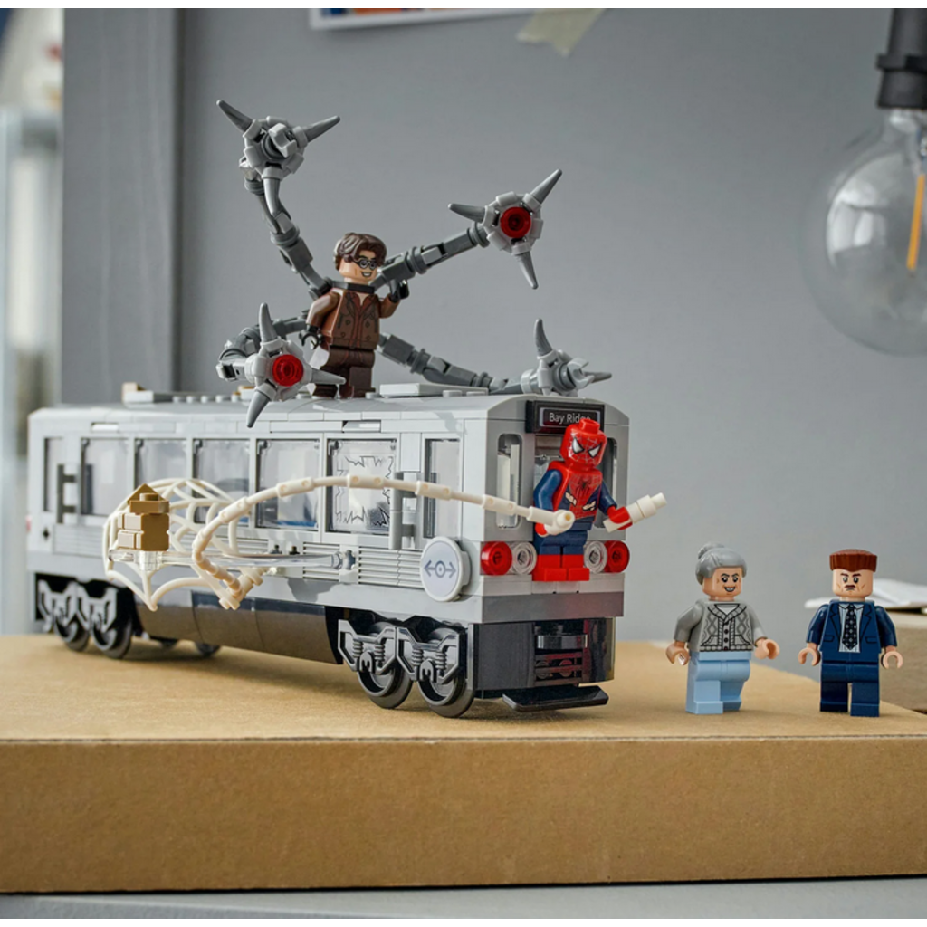 LEGO SPIDER-MAN VS. DOC OCK SUBWAY TRAIN SCENE