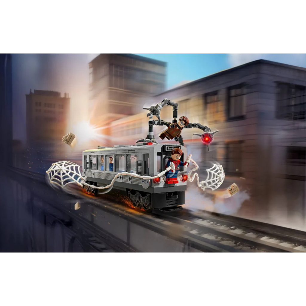 LEGO SPIDER-MAN VS. DOC OCK SUBWAY TRAIN SCENE