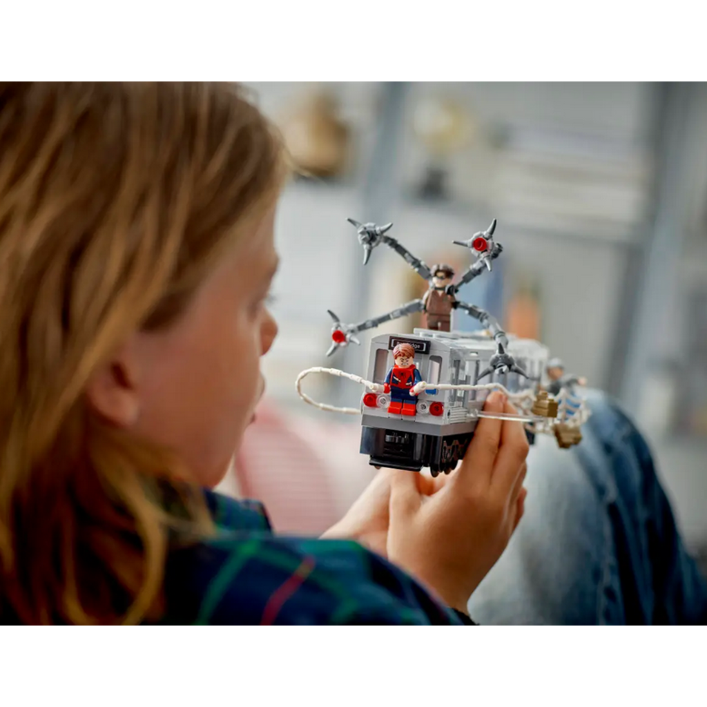 LEGO SPIDER-MAN VS. DOC OCK SUBWAY TRAIN SCENE