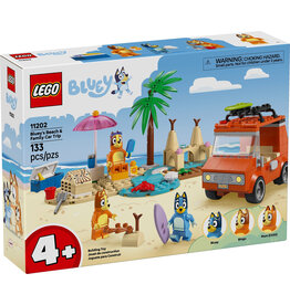 LEGO BLUEY'S BEACH & FAMILY CAR TRIP