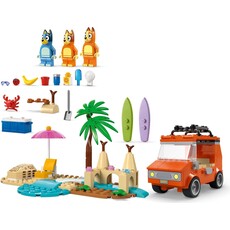 LEGO BLUEY'S BEACH & FAMILY CAR TRIP