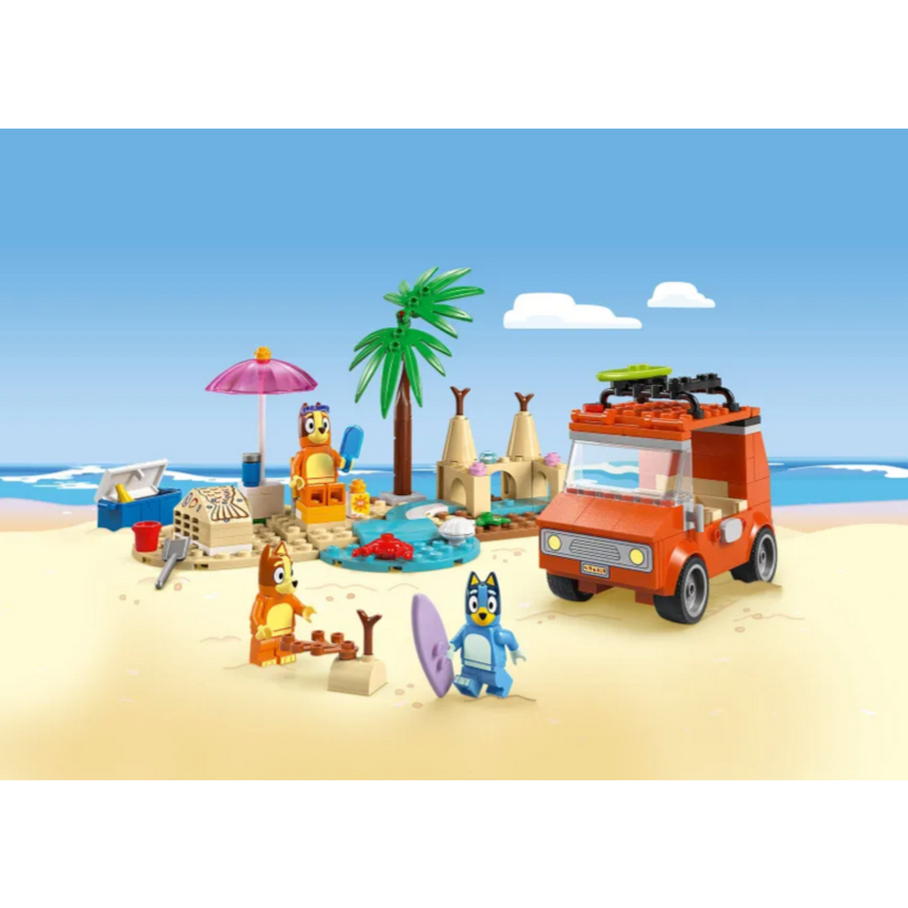 LEGO BLUEY'S BEACH & FAMILY CAR TRIP