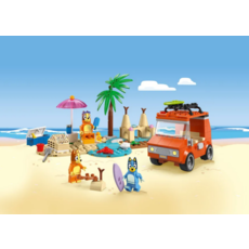LEGO BLUEY'S BEACH & FAMILY CAR TRIP