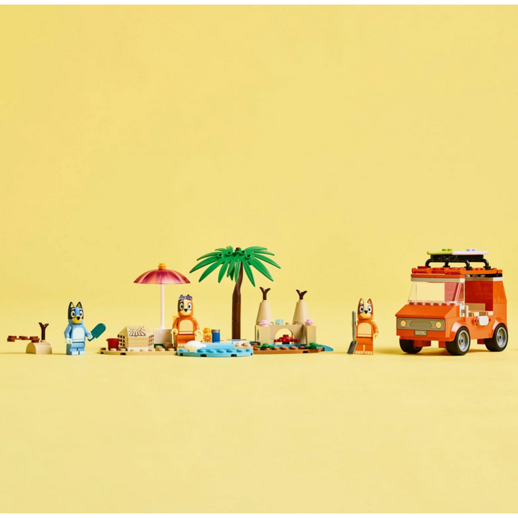 LEGO BLUEY'S BEACH & FAMILY CAR TRIP
