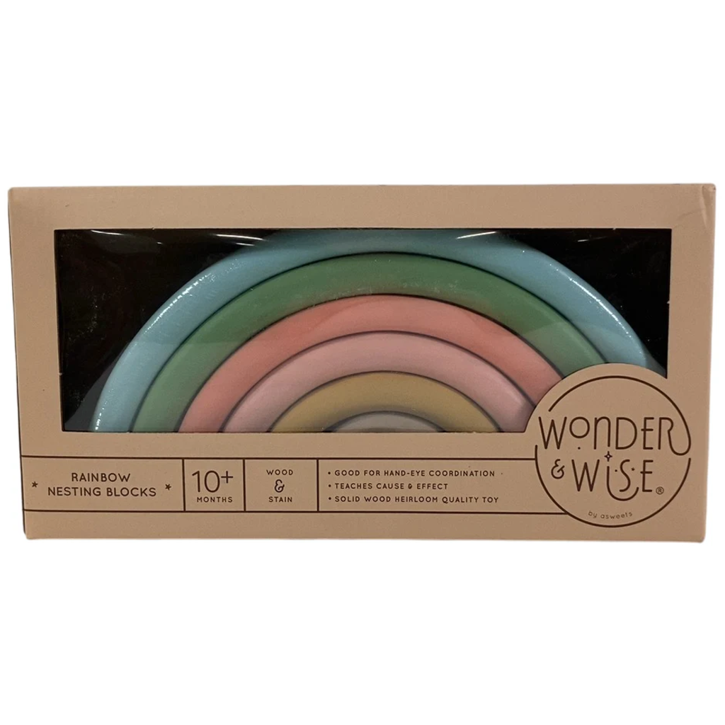 WONDER & WISE RAINBOW NESTING BLOCKS
