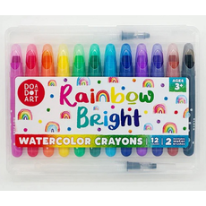 DO A DOT ART! RAINBOW BRIGHT WATERCOLOR CRAYONS