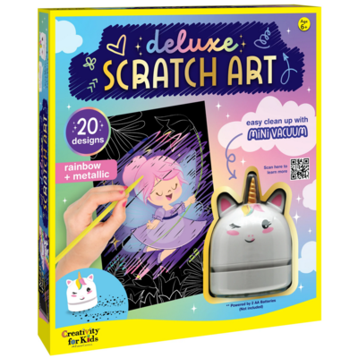 CREATIVITY FOR KIDS DELUXE SCRATCH ART WITH VACUUM