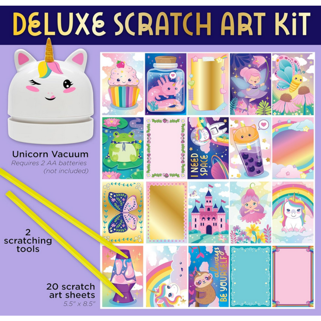 CREATIVITY FOR KIDS DELUXE SCRATCH ART WITH VACUUM