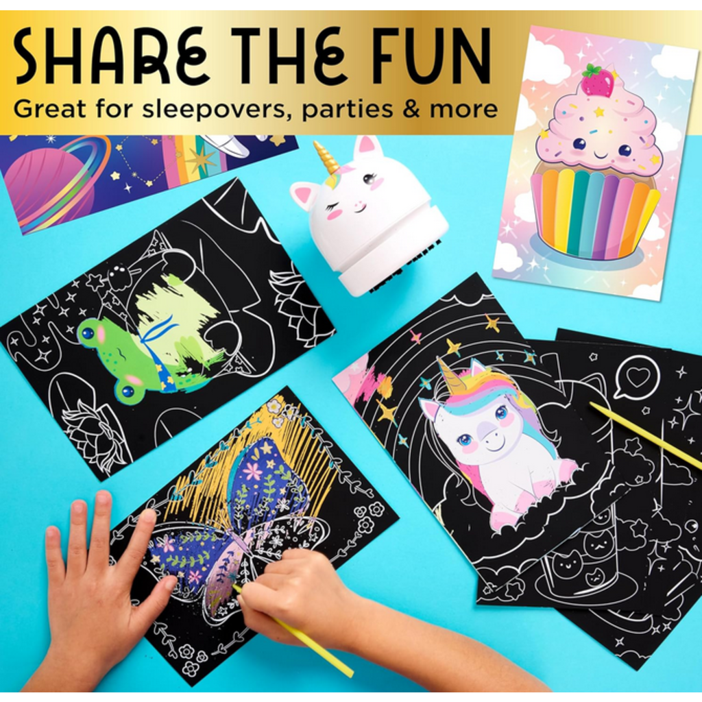 CREATIVITY FOR KIDS DELUXE SCRATCH ART WITH VACUUM