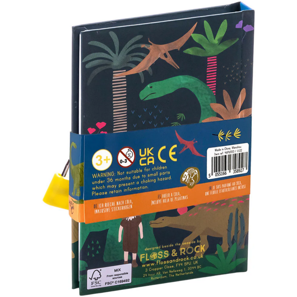 FLOSS & ROCK MY SECRET SCENTED DIARY DINO
