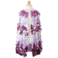 GREAT PRETENDERS 5th AVENUE PURPLE PAILETTE CAPE