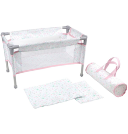 JC TOYS CRIB / PLAYPEN WITH TRAVEL BAG