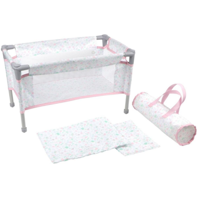 JC TOYS CRIB / PLAYPEN WITH TRAVEL BAG