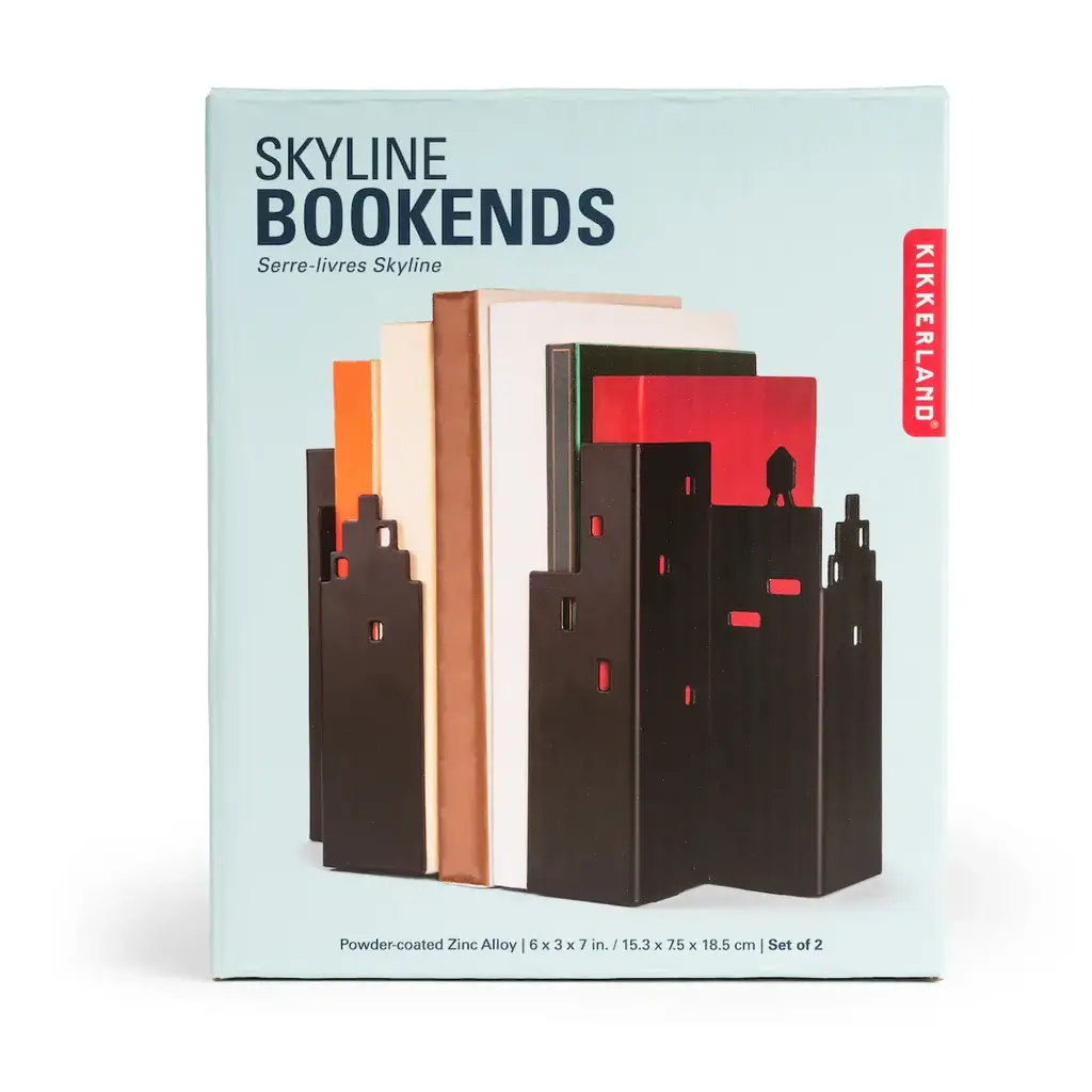 KIKKERLAND SKYLINE BOOKENDS