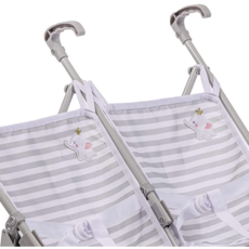 JC TOYS TWIN DOLL STROLLER