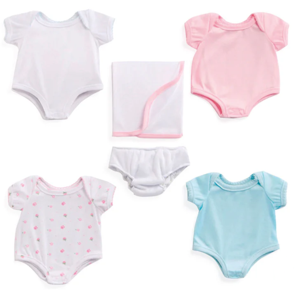JC TOYS LA NEWBORN OUTFIT GIFT SET 17" DOLL CLOTHES