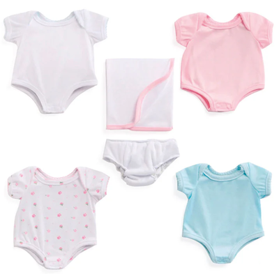 JC TOYS LA NEWBORN OUTFIT GIFT SET 17" DOLL CLOTHES