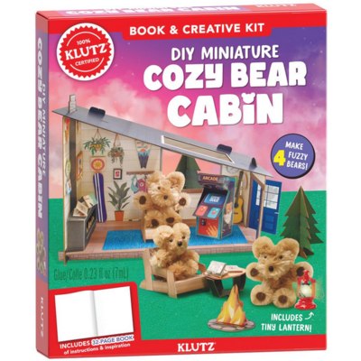 KLUTZ DIY MINIATURE COZY BEAR CABIN