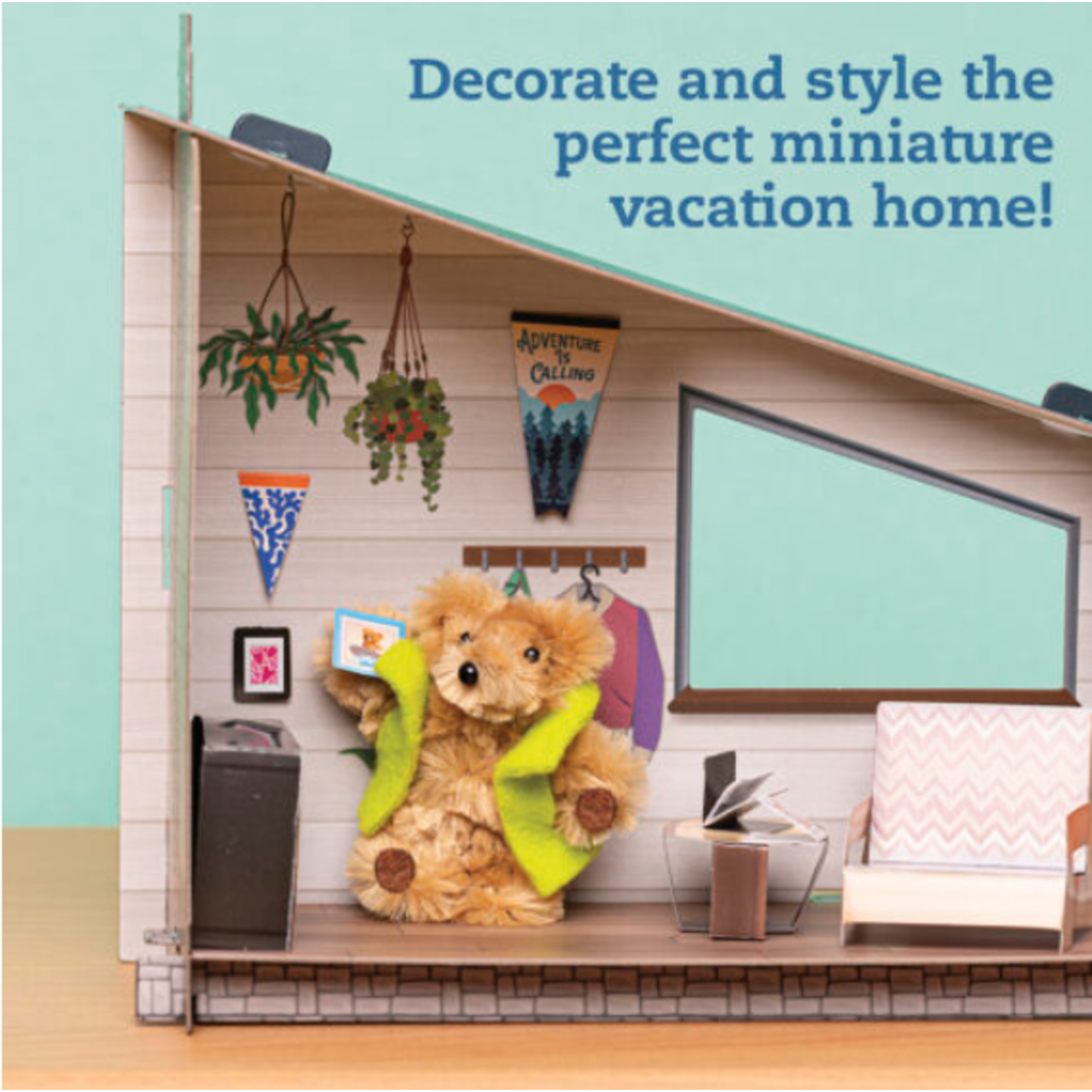KLUTZ DIY MINIATURE COZY BEAR CABIN