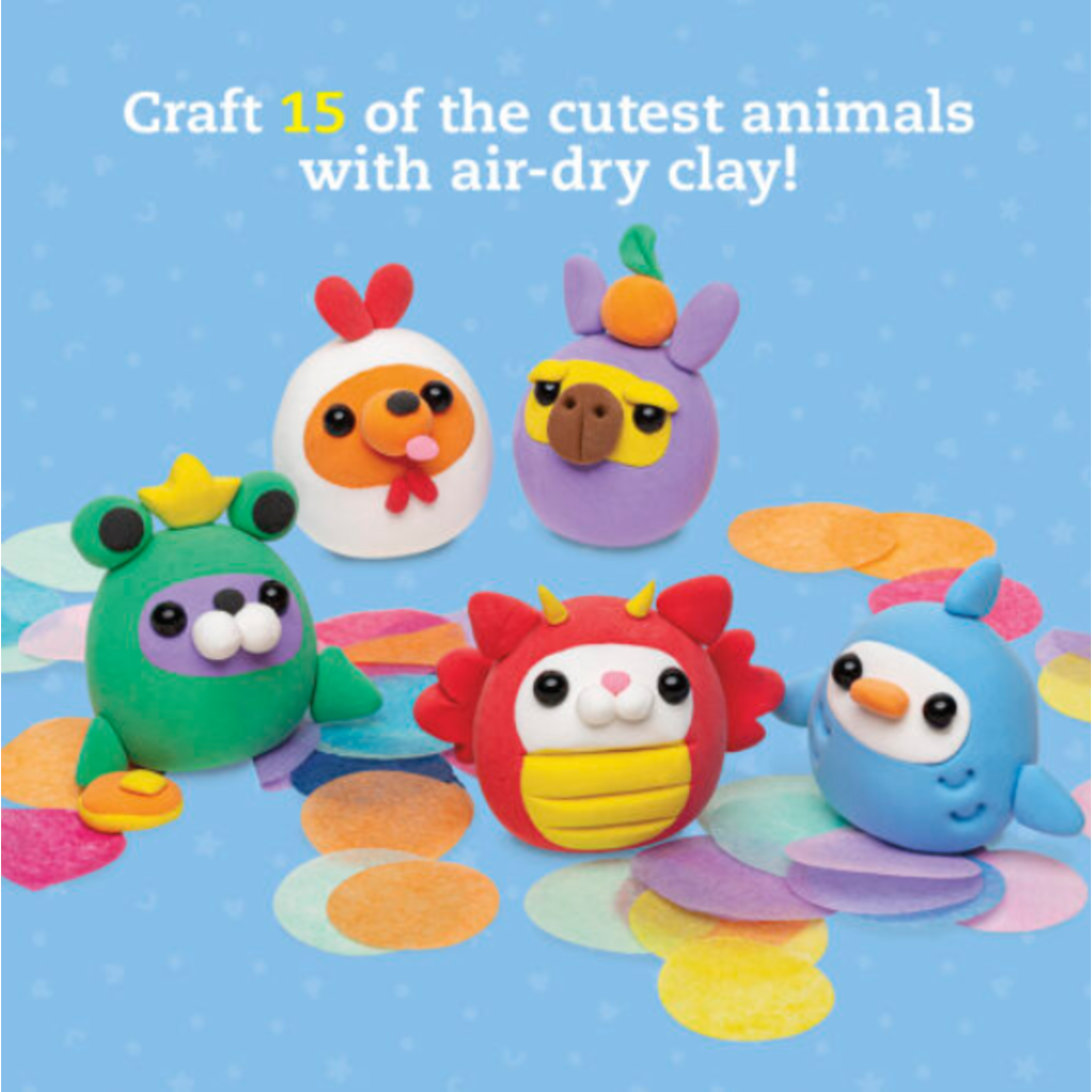 KLUTZ AIR-DRY CLAY ANIMAL PARTY