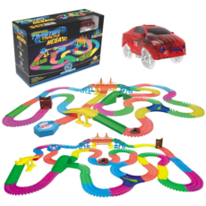 NEON GLOW TWISTER TRACKS MEGA SET