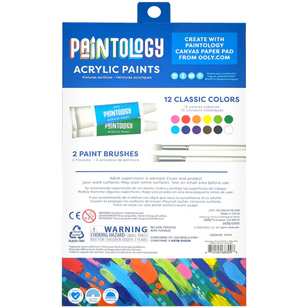 OOLY PAINTOLOGY ACRYLIC PAINT SET