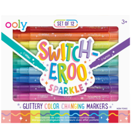 OOLY SWITCH-EROO SPARKLE GLITTERY COLOR CHANGING MARKERS